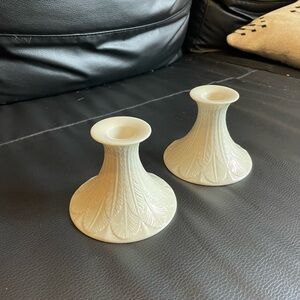 Porcelain Lenox candle holders